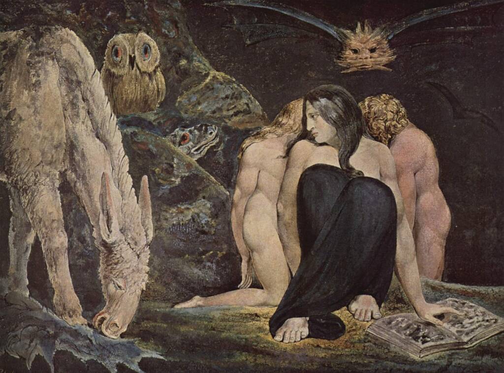 Triple Hecate illustration by William Blake