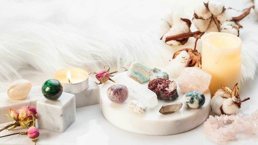 Healing Stones for Crystal Spiritual Wicca Ritual during Beltane
