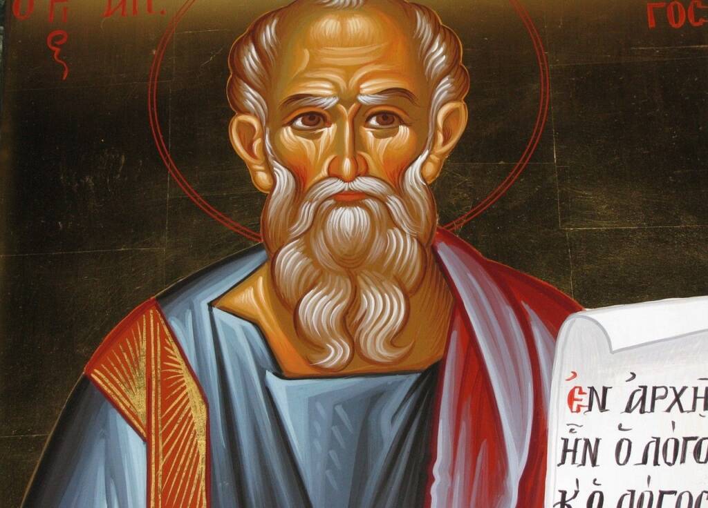 Icon of a Christian saint with halo