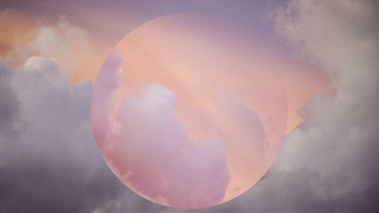 Pink clouds background