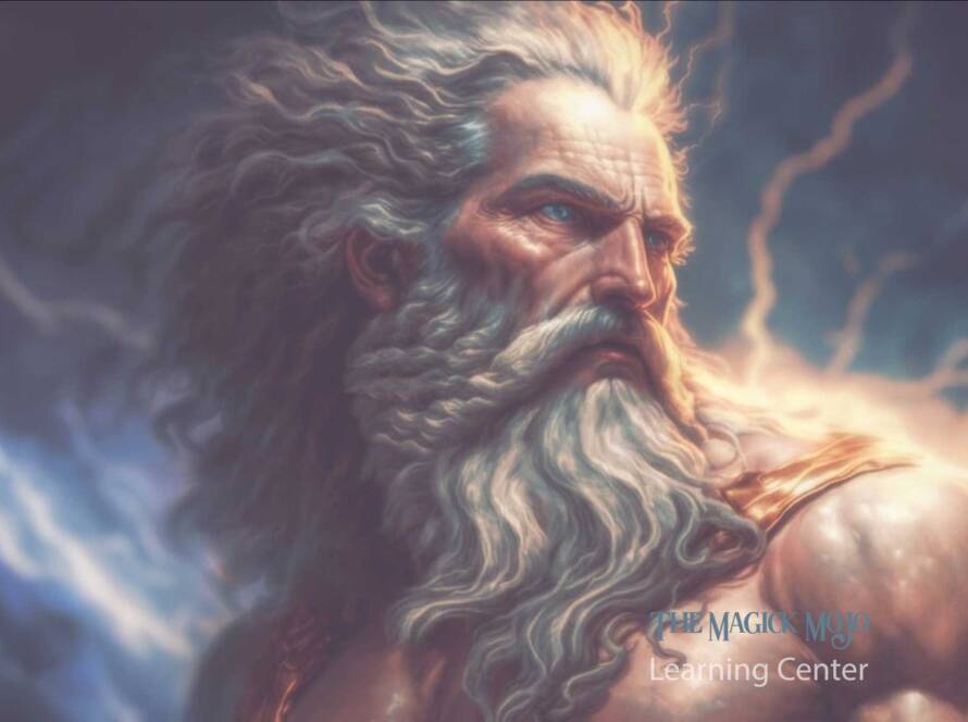 Illustrated Portrait of Zeus